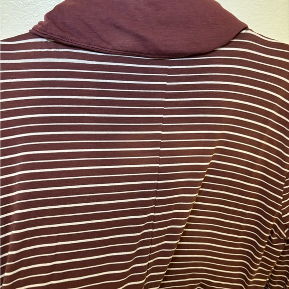 Columbia Maroon Striped Long Sleeve Top - Picture 4 of 5